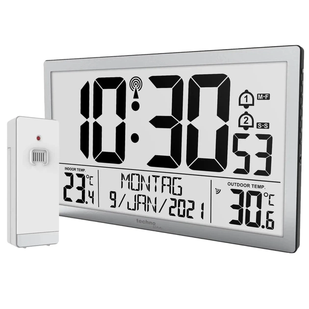 Настінний годинник Technoline WS8113 Silver (DAS302461) - зображення 1