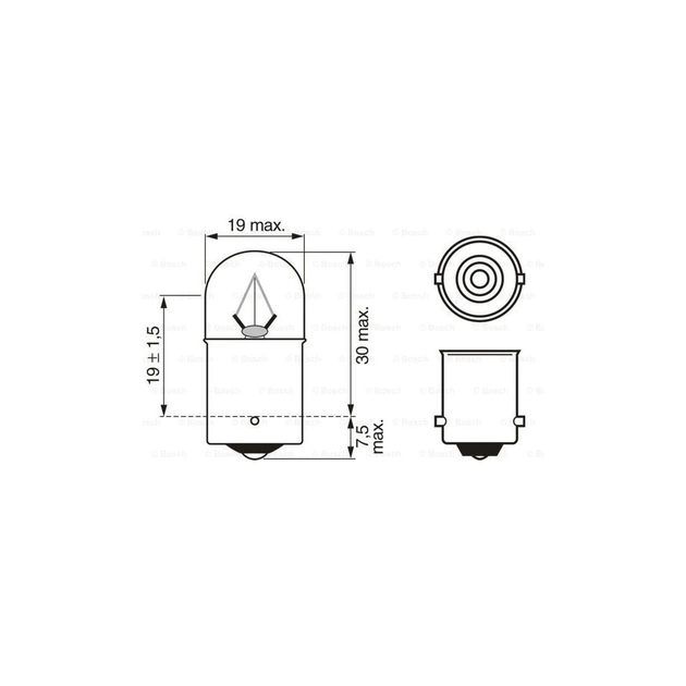 Автолампа Bosch 5W (1 987 302 510) - picture 5