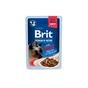 Вологий корм для кішок Brit Premium Delicate Fillets in Gravy Lamb для стерилізованих (8595602570621) - зменшене зображення 1