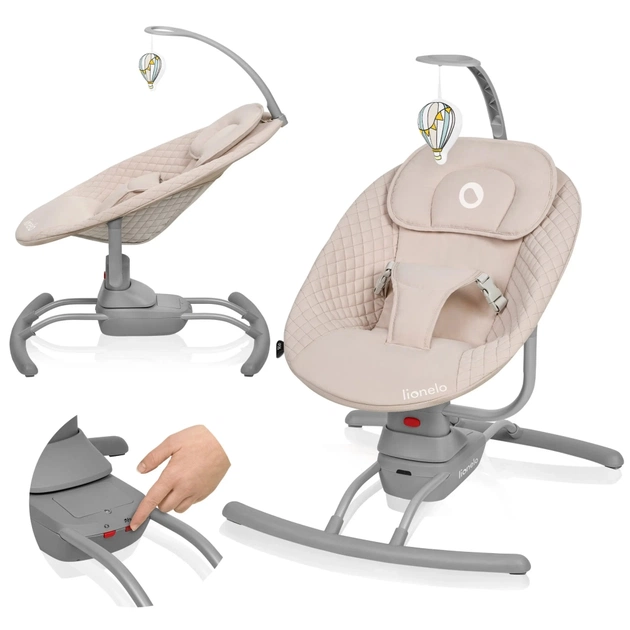 Крісло-гойдалка Lionelo Rio Beige latte (LO-RIO BEIGE LATTE) - picture 5
