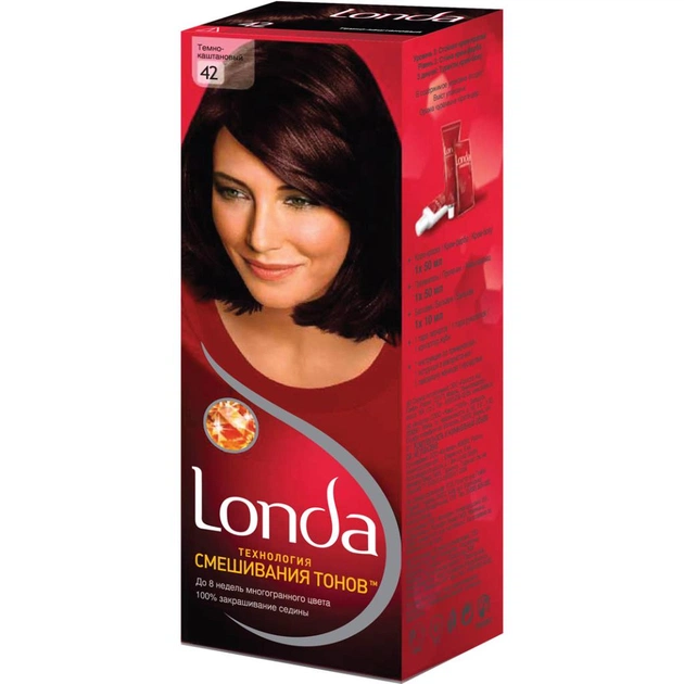 Фарба для волосся Londa стійка 42 Темно-Каштановий (4015203134427) - зображення 1