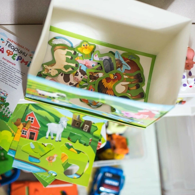 Обучающая игра. Животные на ферме. Разработано на основе метода Монтессори - изображение 7