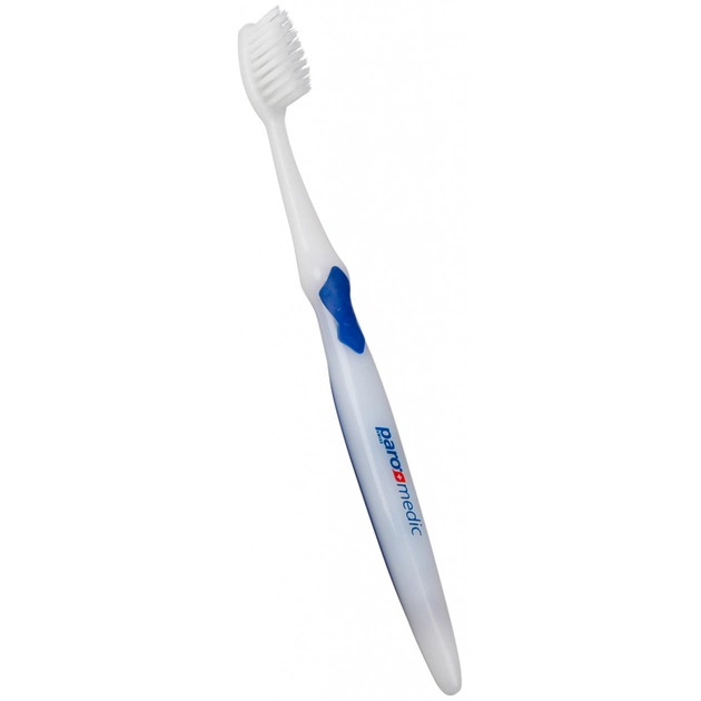 Зубная щетка Paro Swiss medic с коническими щетинками синяя (7610458007266-dark-blue) - изображение 1
