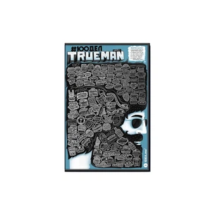 Скретч постер 1DEA.me 100 Справ TrueMan Edition (13025) изображение 1