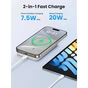 Батарея універсальна Ugreen 10000mAh 20W Magnetic Wireless beige (PB561) - зменшене зображення 2