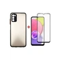 Чохол до мобільного телефона Dengos Kit for Samsung Galaxy A03s case + glass (Black) (DG-KM-24) - зменшене зображення 1