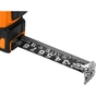Рулетка Neo Tools Super Black, 10мx25мм, з фіксатором змотування, магніт (67-245) - зменшене зображення 6