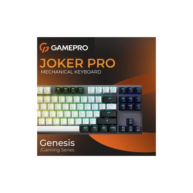 Клавіатура GamePro Genesis Joker Pro MK124G Pro Outemu Red Switch Wireless/Bluetooth/USB UA Gray (MK124G Pro) - picture 6