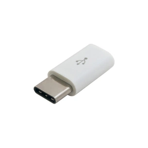 Перехідник Lapara USB 3.1 Type-C male to Micro USB female OTG (LA-Type-C-MicroUSB-adaptor white) зображення 1
