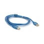 Кабель для принтера USB 2.0 AM/BM 1.5m ferrite blue Ritar (YT-AM/BM-1.5TTR) - зменшене зображення 1