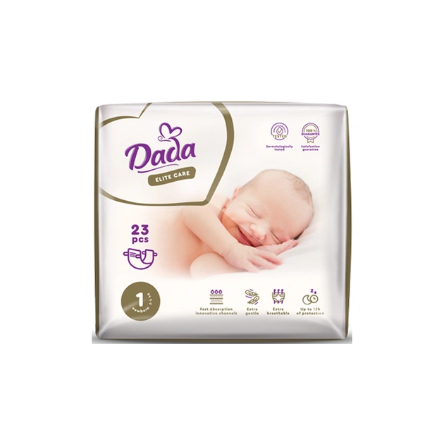 Підгузки Dada Elite Care Newborn 1 (2-5 кг) 23 шт (4820174981075) - зображення 1