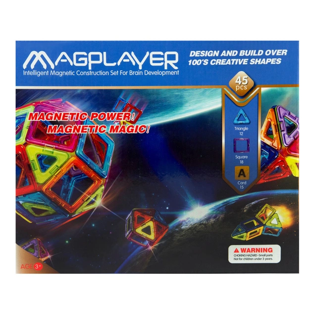 Конструктор Magplayer Набір 45 ел. (MPA-45) - зображення 1