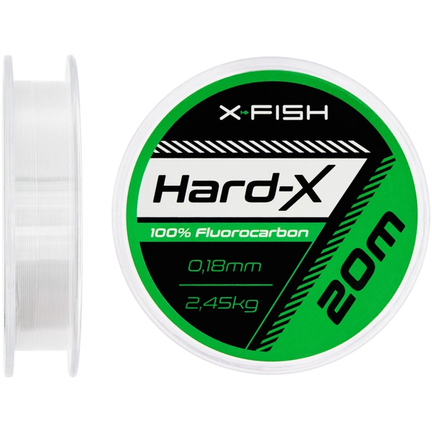 Флюорокарбон X-Fish Hard-X 20m (clear) 0.18mm 2.45kg (1917.03.81) - зображення 1