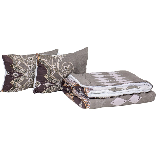 Ковдра MirSon Набір Tencel Зима №3695 Print Line Myrrh + 2 подушки середні 155х215+2х50х70 (2200004848181) - изображение 1