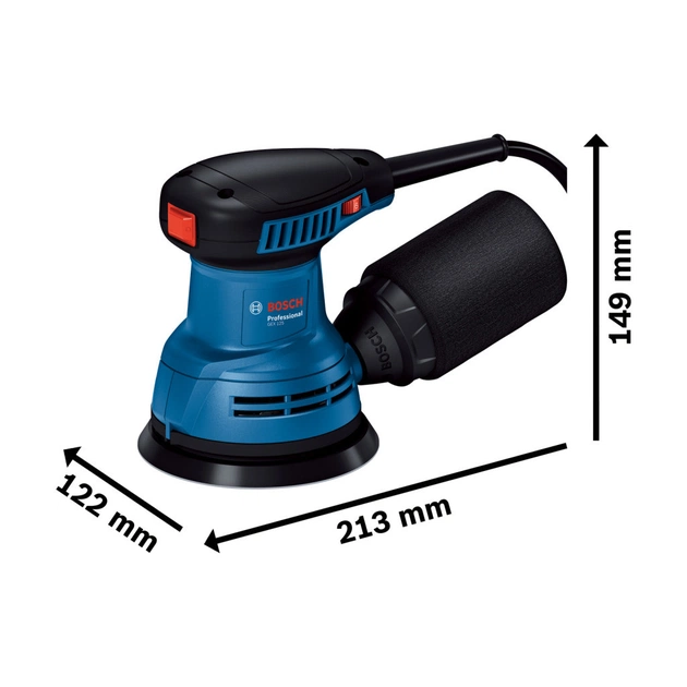 Шліфувальна машина Bosch GEX 125-1 AE 250Вт, 125 мм, 7500-12000об/хв (0.601.3A8.020) - picture 10