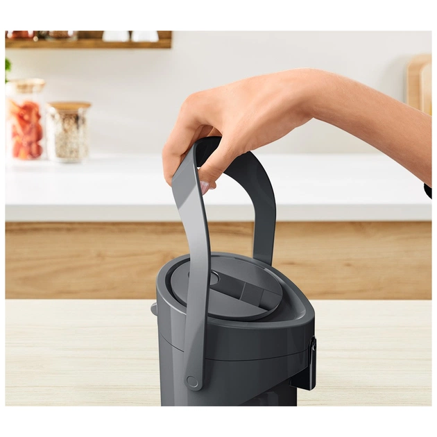 Термос Tefal Ponza Pump, 1.9л, пластик, скло, чорний (K3140114) - изображение 8