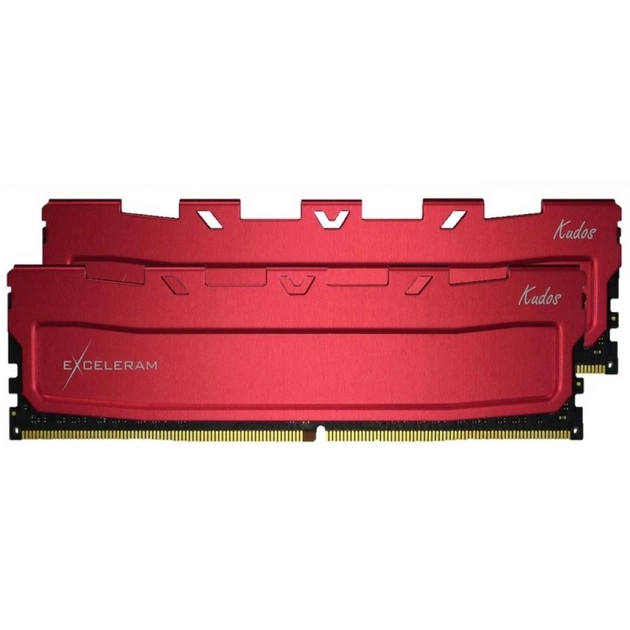 Модуль пам'яті для комп'ютера DDR4 32GB (2x16GB) 2400 MHz Red Kudos eXceleram (EKRED4322417CD) - зображення 1