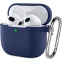 Чохол для навушників BeCover Silicon для Apple AirPods (3nd Gen) Deep Blue (707178) - зменшене зображення 2