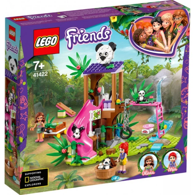 Конструктор LEGO Friends Джунглі: будиночок для панд на дереві 265 деталей (41422) - изображение 1