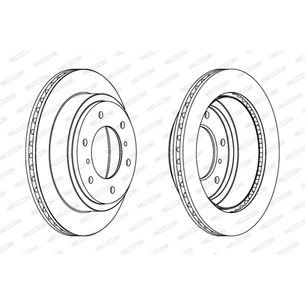 Гальмівний диск FERODO DDF1385C зображення 1