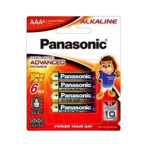 Батарейка AAA Alkaline Power лужна 6pcs Blister Panasonic (LR03T/6BA) зображення 1