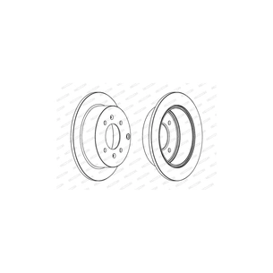 Гальмівний диск FERODO DDF1448 зображення 1