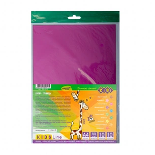 Кольоровий папір ZiBi А4, глянцева 10 листів/10 кольорів (ZB.1911) зображення 1