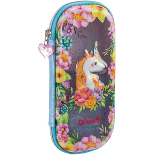 Пенал Cool For School з віконцем 1 відділення з органайзером блакитний (QT-5751-Blue) зображення 1