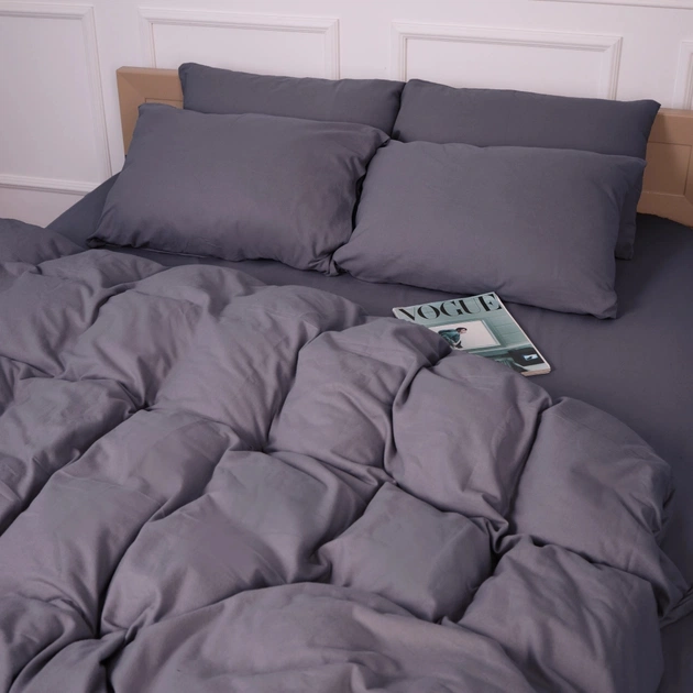 Постільна білизна MirSon 001 Ash grey Фланель 220х240 King Size (2200009648175) - picture 11