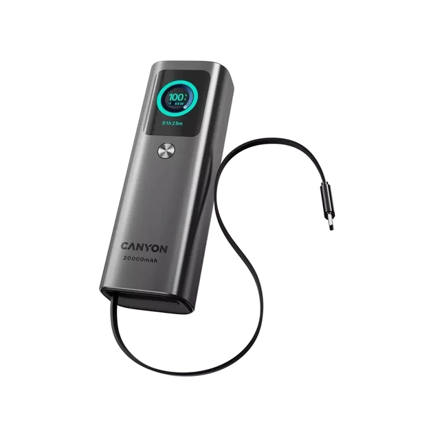 Батарея універсальна Canyon 20000mAh OnPower 265 PD/100W (CNS-CPB265DG) - зображення 1