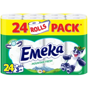 Туалетний папір Emeka Mountain Fresh 3 шари 24 рулони (3800024027406) зображення 1