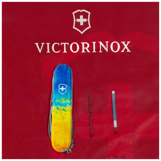 Ніж Victorinox Huntsman Ukraine 91 мм Жовто-синій малюнок (1.3713.7_T3100p) - зображення 6