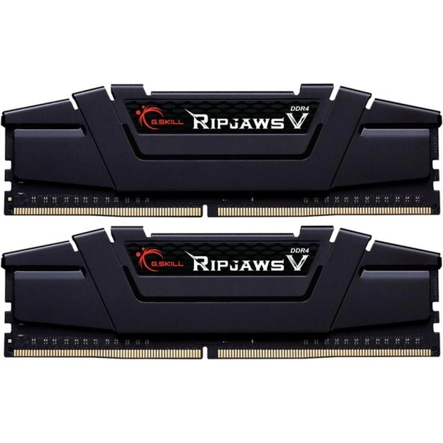Модуль пам'яті для комп'ютера DDR4 16GB (2x8GB) 3600 MHz RipjawsV Black G.Skill (F4-3600C17D-16GVK) - зображення 1