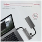 Концентратор AXAGON USB-C to 2xUSB-A + 2xUSB-C + HDMI 0.13m gray (HMC-5G2) - зменшене зображення 3