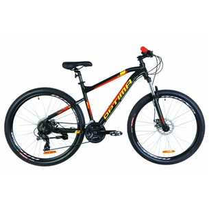 Велосипед Optimabikes 27.5" F-1 AM HDD рама-18" 2019 чорно-червоний з жовтим (OPS-OP-27.5-035) зображення 1