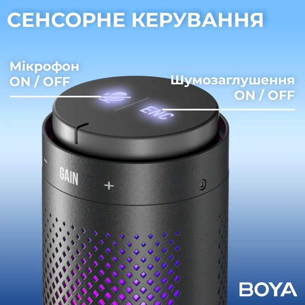 Мікрофон Boya K9 RGBType-C/3,5 мм Black (BOYA K9) - picture 9