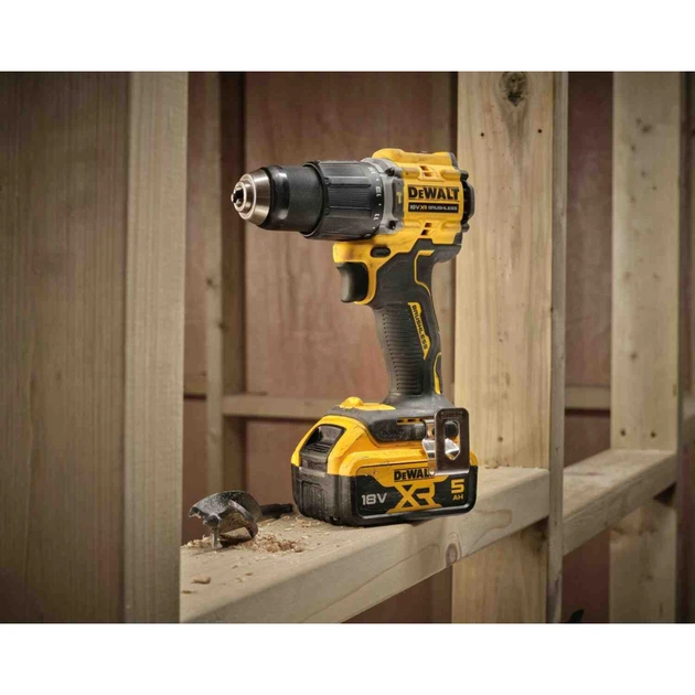 Шуруповерт DeWALT XR Li-Ion 18V 2x5Ah, 74 Нм, 0-450/0-1650 об/хв, 1.17 кг, TSTAK (DCD799P2T) - picture 10