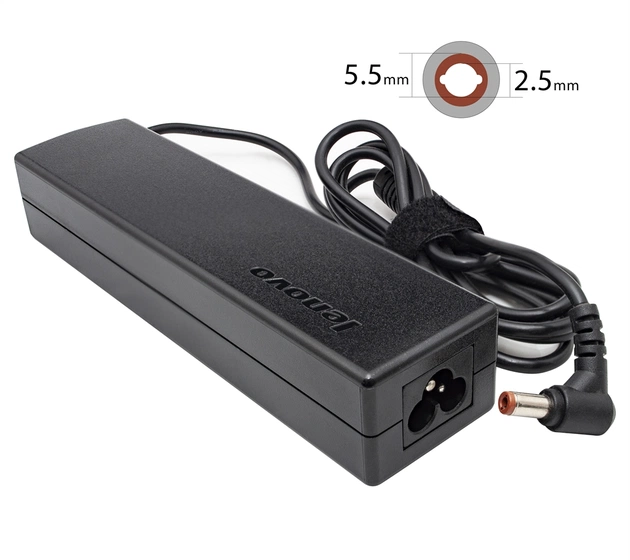 Блок питания для ноутбука Lenovo 20V 4.5A 90W 5.5х2.5мм без каб. пит. (AD107012), Long Shape, bulk - изображение 1