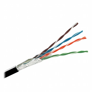Кабель сетевой Kingda UTP 305м, cat 5e, CU, 4 pairs, 24AWG, PE, outside, black (KDUT8013) изображение 1