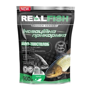 Прикормка Real Fish Silver Series Товстолоб-амур Кріп 0.9kg (809.00.37) зображення 1
