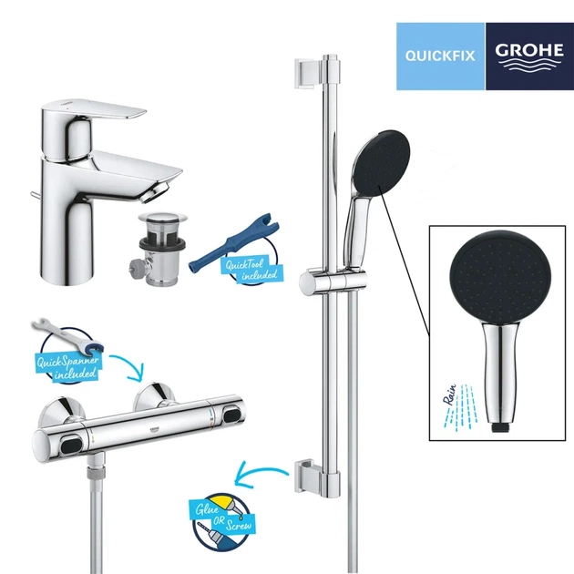 Душевой гарнитур Grohe QuickFix QuickFix Precision Flow&Start Edge (UA202503TS) - изображение 10