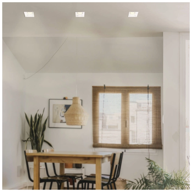 Світильник точковий Videx під лампу GU10 врізний Квадрат Білий (VL-SPF09S-W) - picture 4