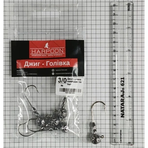 Джиг-голівка Harpoon No.3/0 10г 5шт (7407000012638) зображення 1