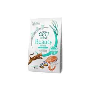 Сухий корм для кішок Optimeal Beauty Fitness для стерилізованих/кастрованих з морепродуктами 1.5 кг (4820215369848) зображення 1