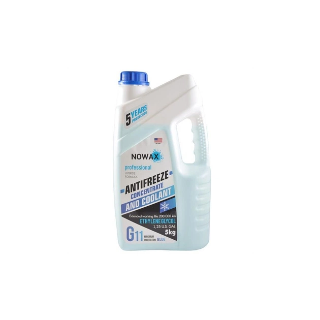Антифриз NOWAX BLUE G11 концентрат 5кг (NX05006) - изображение 1