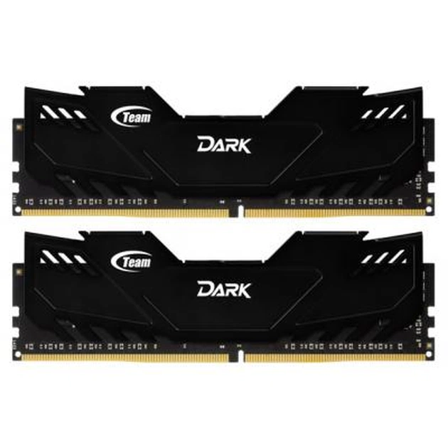 Модуль пам'яті для комп'ютера DDR3 4GB (2x2GB) 1600 MHz Dark Series Black Team (TDKED34G1600HC9DC01) - зображення 1