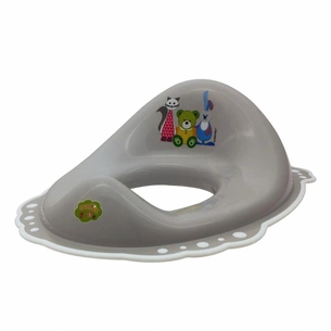 Накладка на унітаз Maltex з гумками Ведмедик і друзі Сіре (3910546) зображення 1