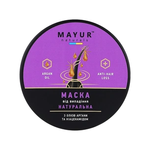 Маска для волосся Mayur Проти випадіння з Аргановою олією та Ніацинамідом 500 мл (4820230954661) зображення 1