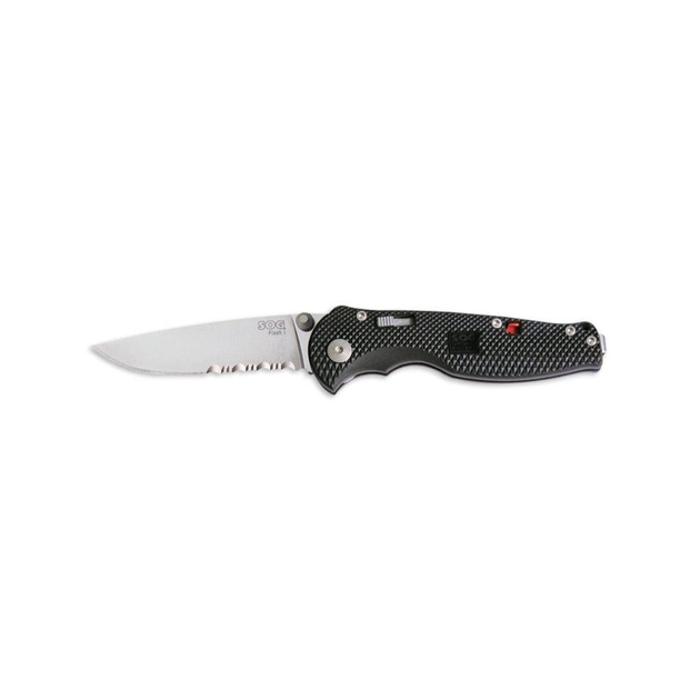 Ніж SOG Flash I серрейтор Black (FSA-97) - изображение 1