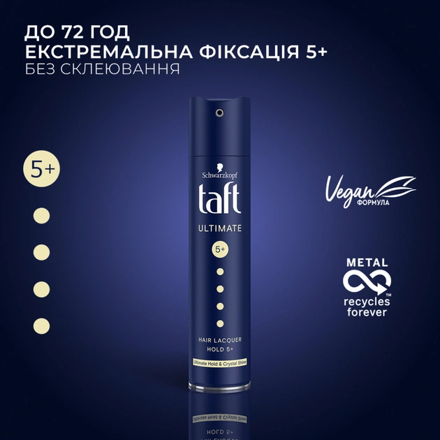 Лак для волосся Taft Ultimate (фіксація 6) 250 мл (9000100923071) - picture 2